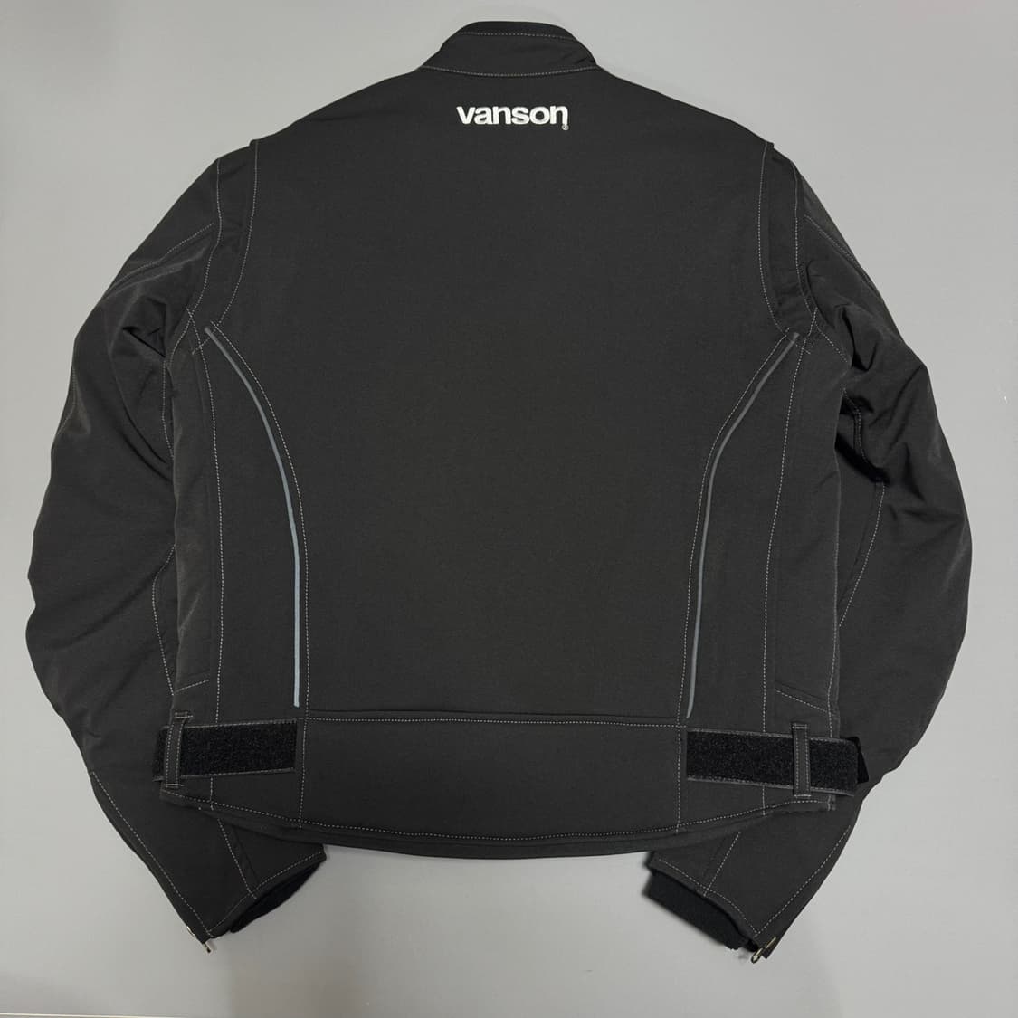 VANSON 블랙 패치로고 레더 스펠아웃 패치 바이커 자켓 상품이미지9
