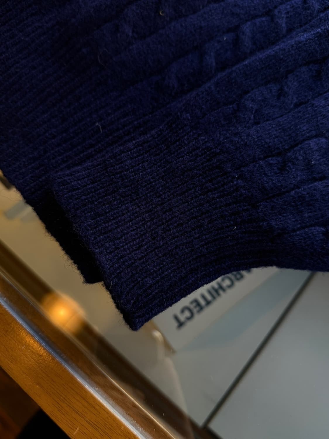 보웬앤라이트 램스울 케이블 니트 100 상품이미지9