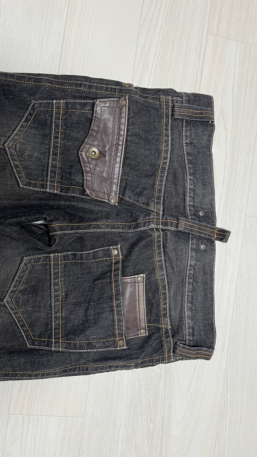 미셀클랑 부츠컷 레더포켓 팬츠 46 상품이미지3