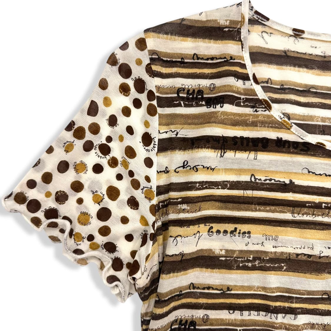 Grunge Lettering See Through T Shirt 상품이미지6