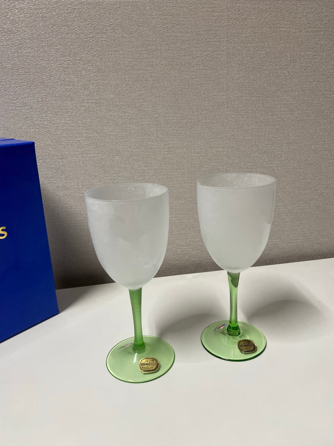 미사용 체코 보헤미아 와인잔 글라스 세트 상품이미지6