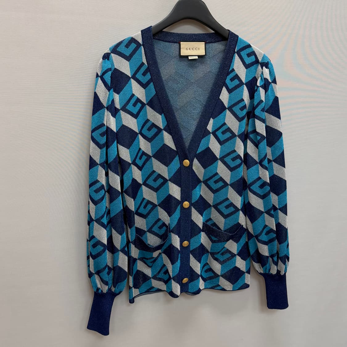 구찌 GG LAME 자카드 브이넥 가디건 ( 55~66 ) 상품이미지2