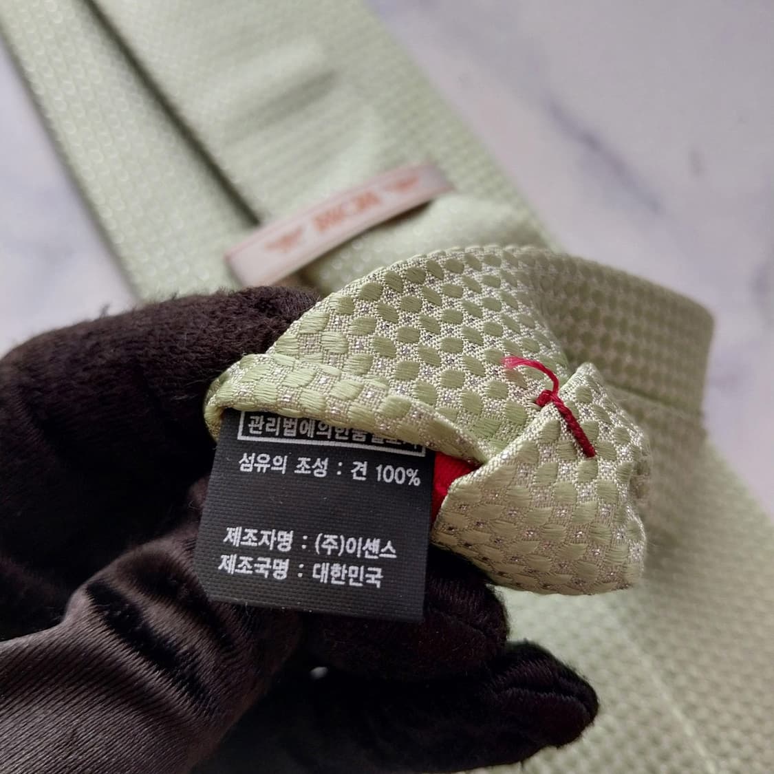 엠씨엠 실크 민트 자카드 패턴 넥타이 8.5cm A+등급 K2113
 상품이미지10