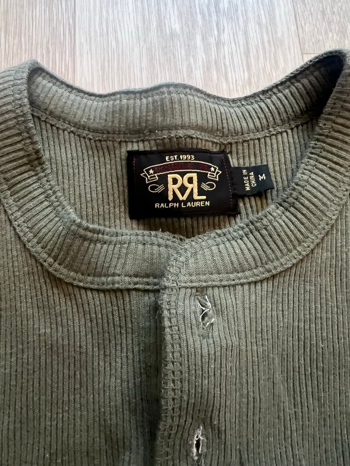RRL 반팔 헨리넥 상품이미지1