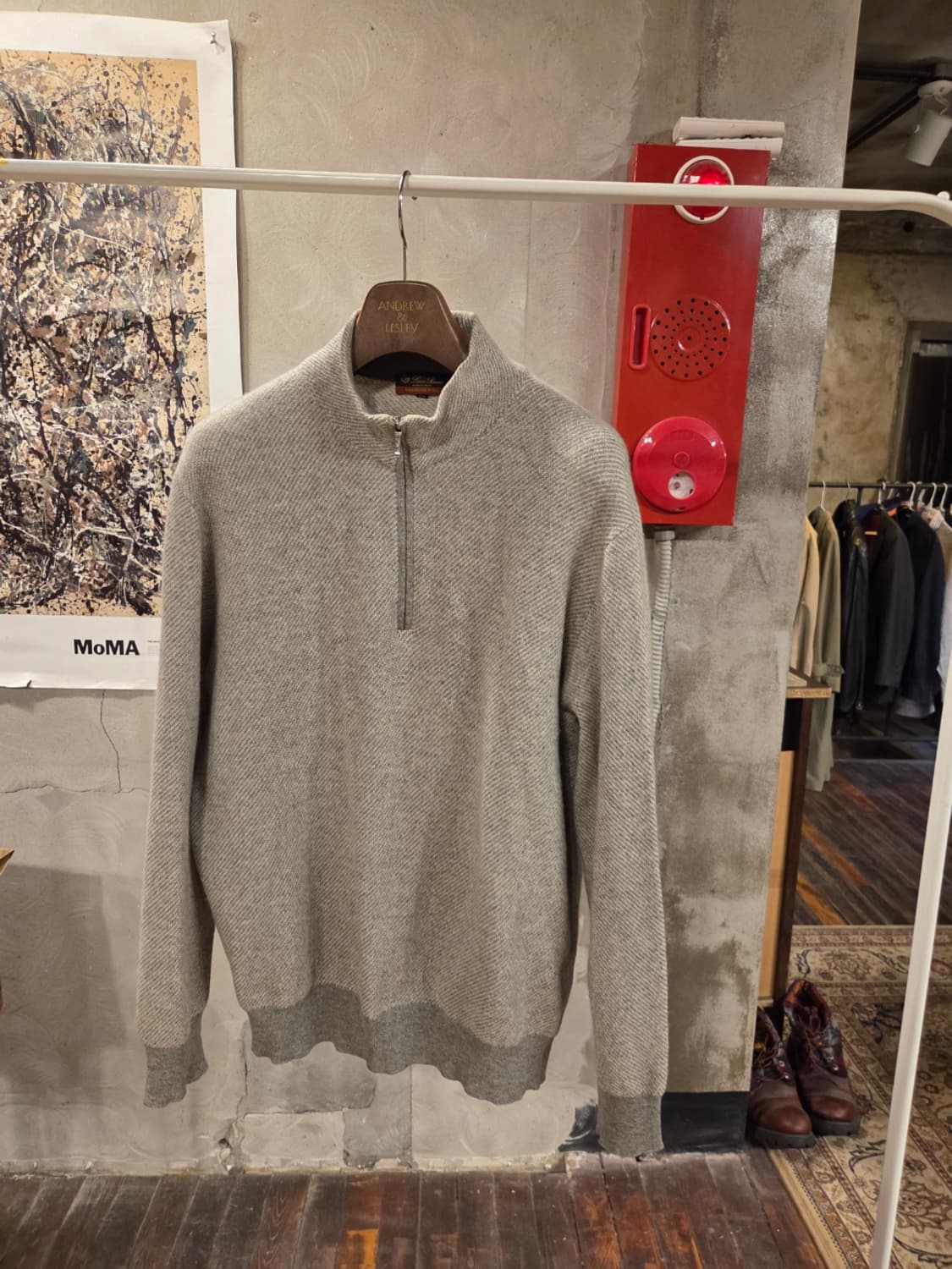 로로피아나 캐시미어 짚업니트 상품이미지1