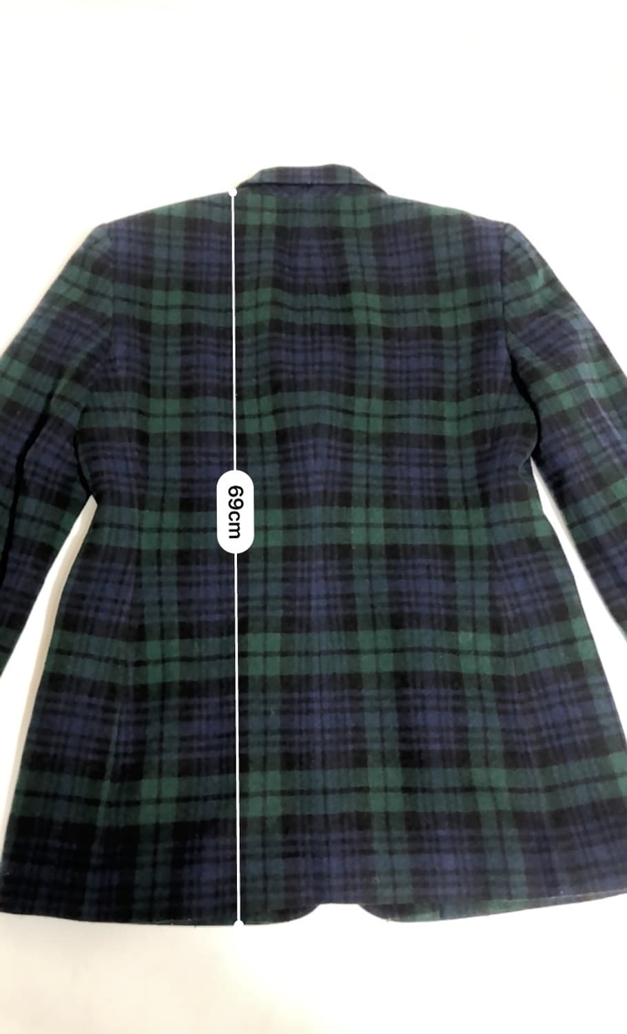 랄프로렌 타탄체크 울 캐시미어 블레이저 자켓 M 상품이미지9