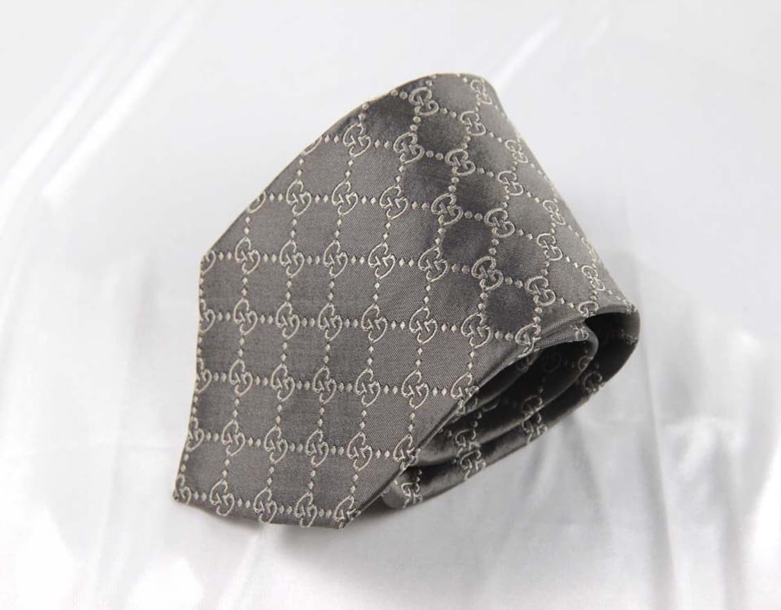 구찌 9.4cm A등급 GG로고 클래식 남자 명품 넥타이 상품이미지2
