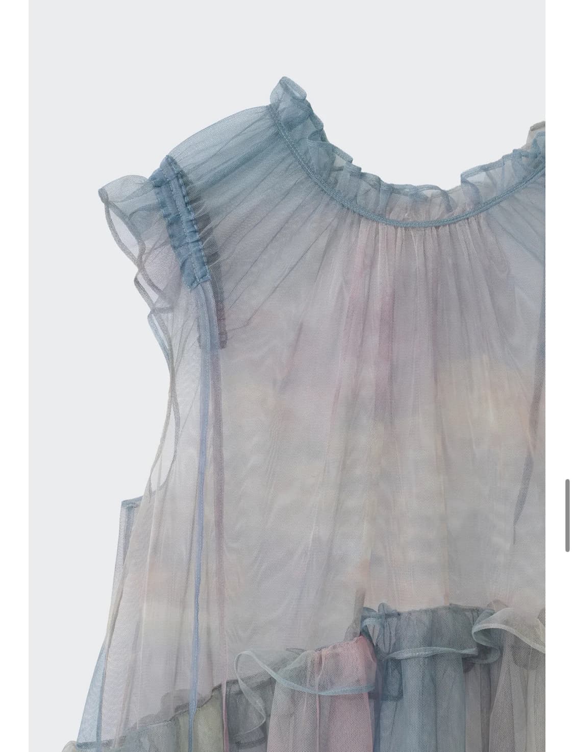 (코스모스) 메쉬 리본 프릴 드레스 - zinlloi X CSMS 상품이미지3