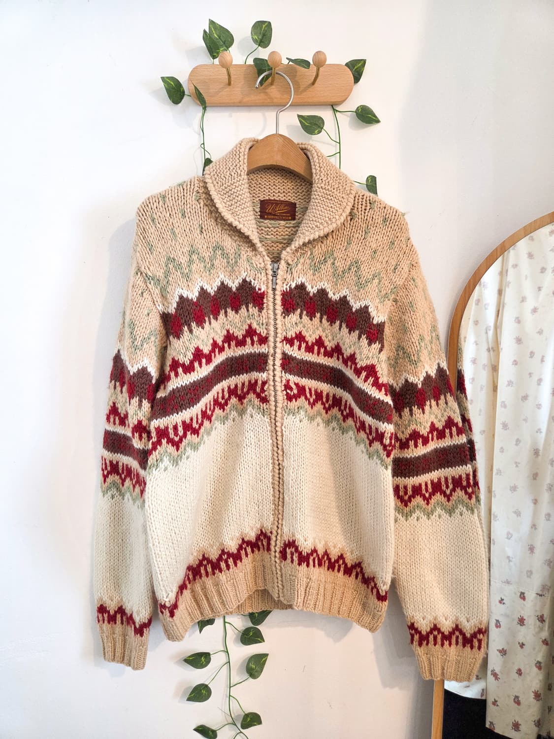 패턴 집업 가디건 상품이미지1