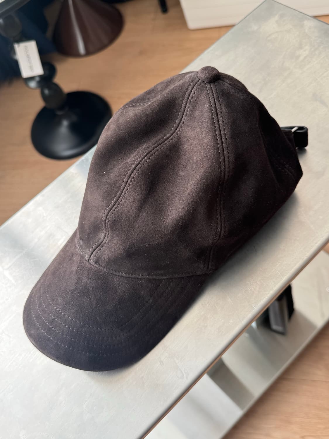 (새상품급)Massimo Dutti 스웨이드 볼캡 (브라운) 01사이즈 상품이미지7