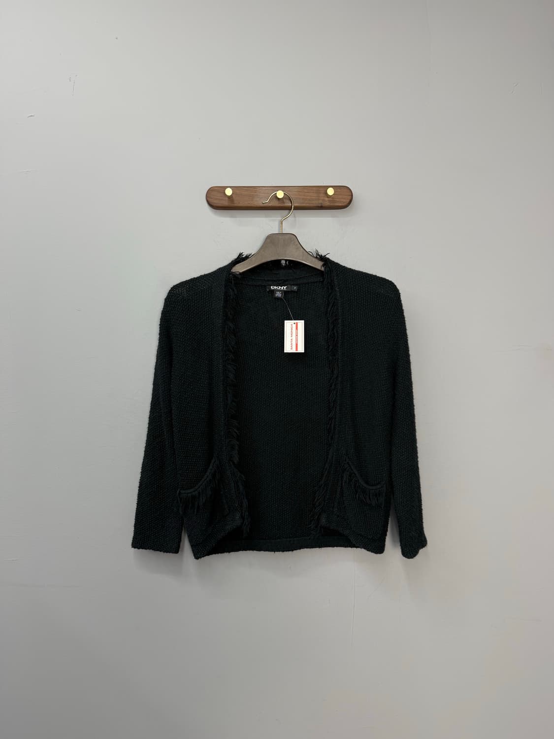 DKNY 숄카라 블랙 가디건 H1427 상품이미지2