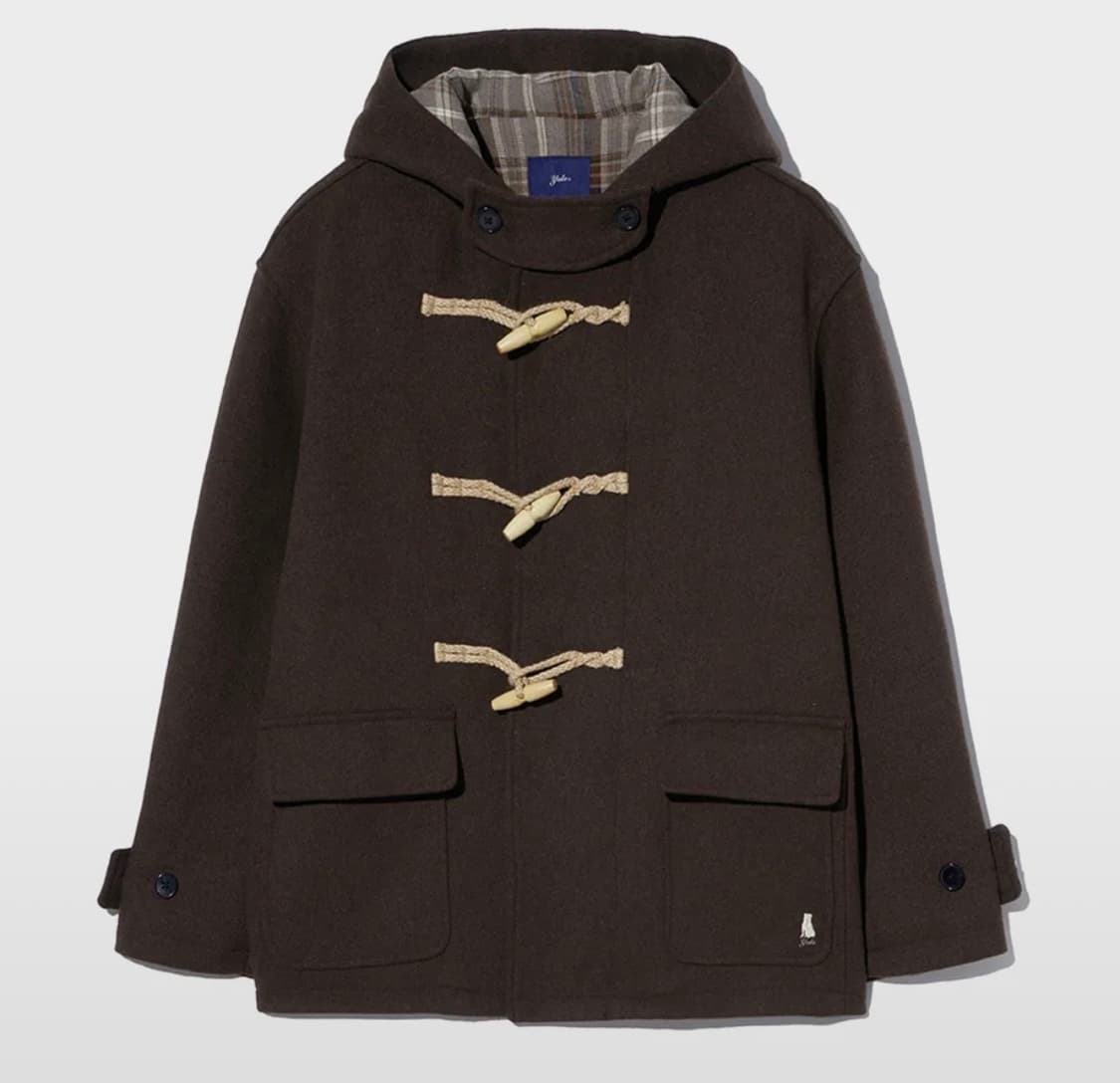 예일 숏 더플 코트 다크 브라운 새상품 m 상품이미지1