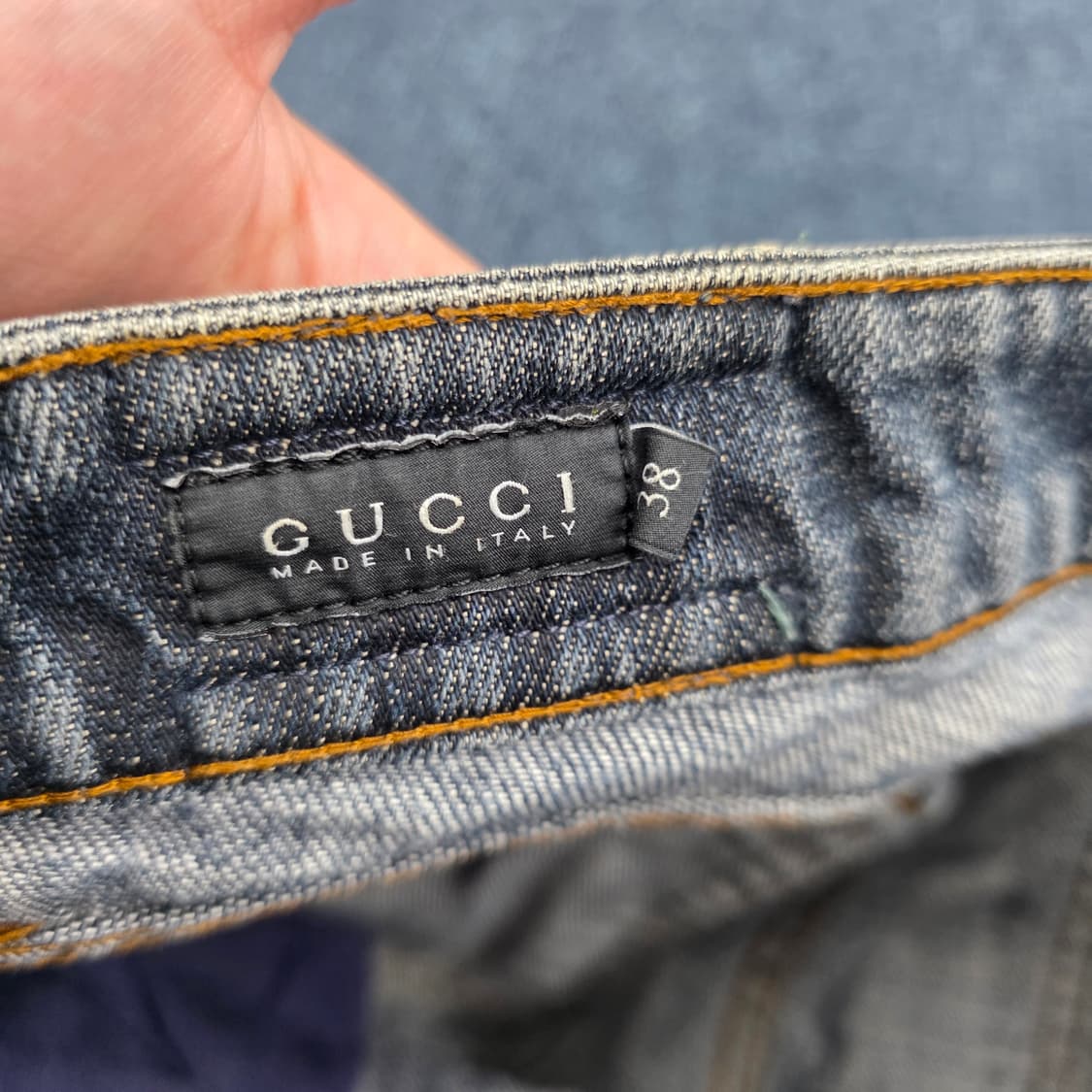 구형 정품) Gucci 구찌 여성 세미 부츠컷 청바지 데님 팬츠 28 상품이미지5