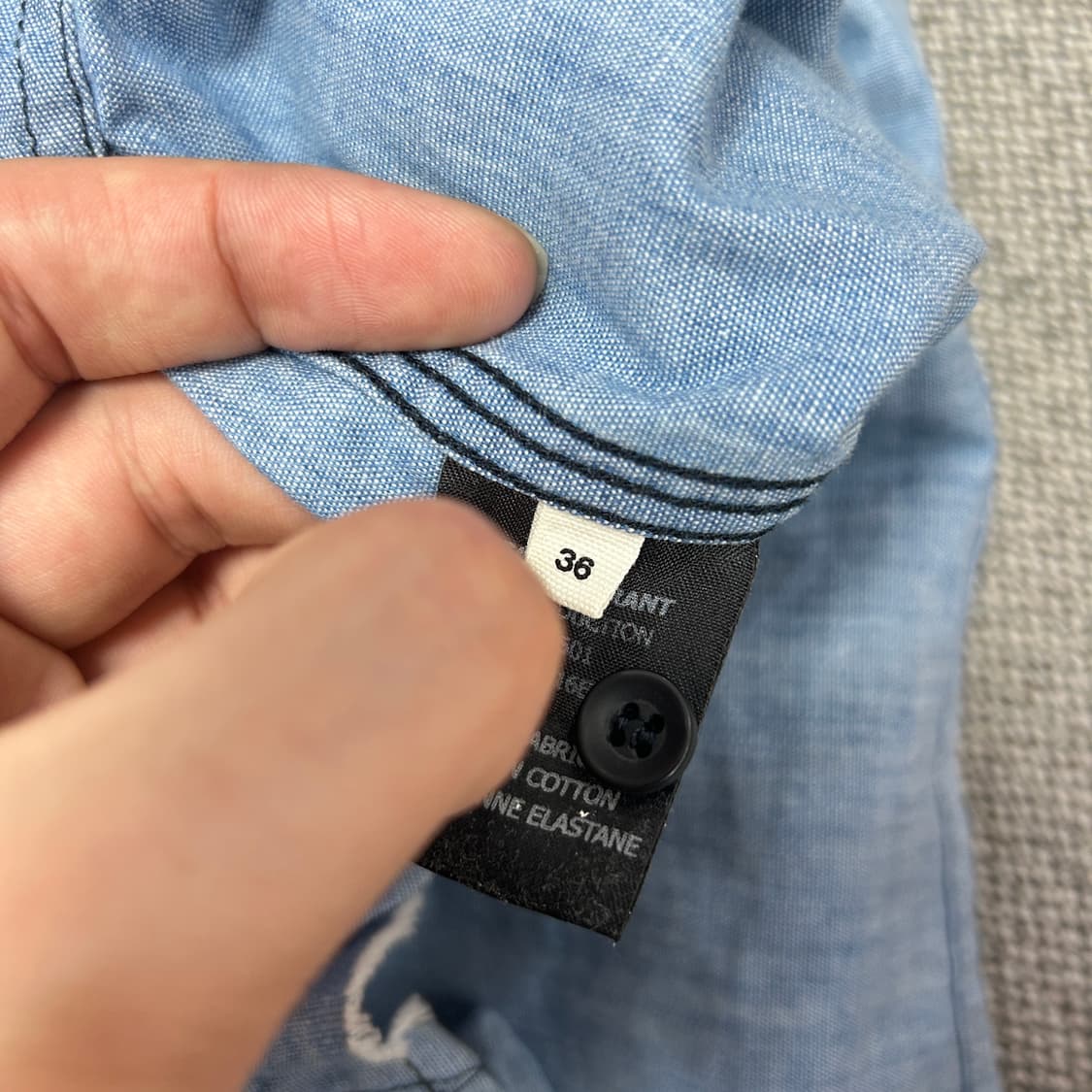 이자벨마랑 우먼스 셔링 데님셔츠(36) 상품이미지4