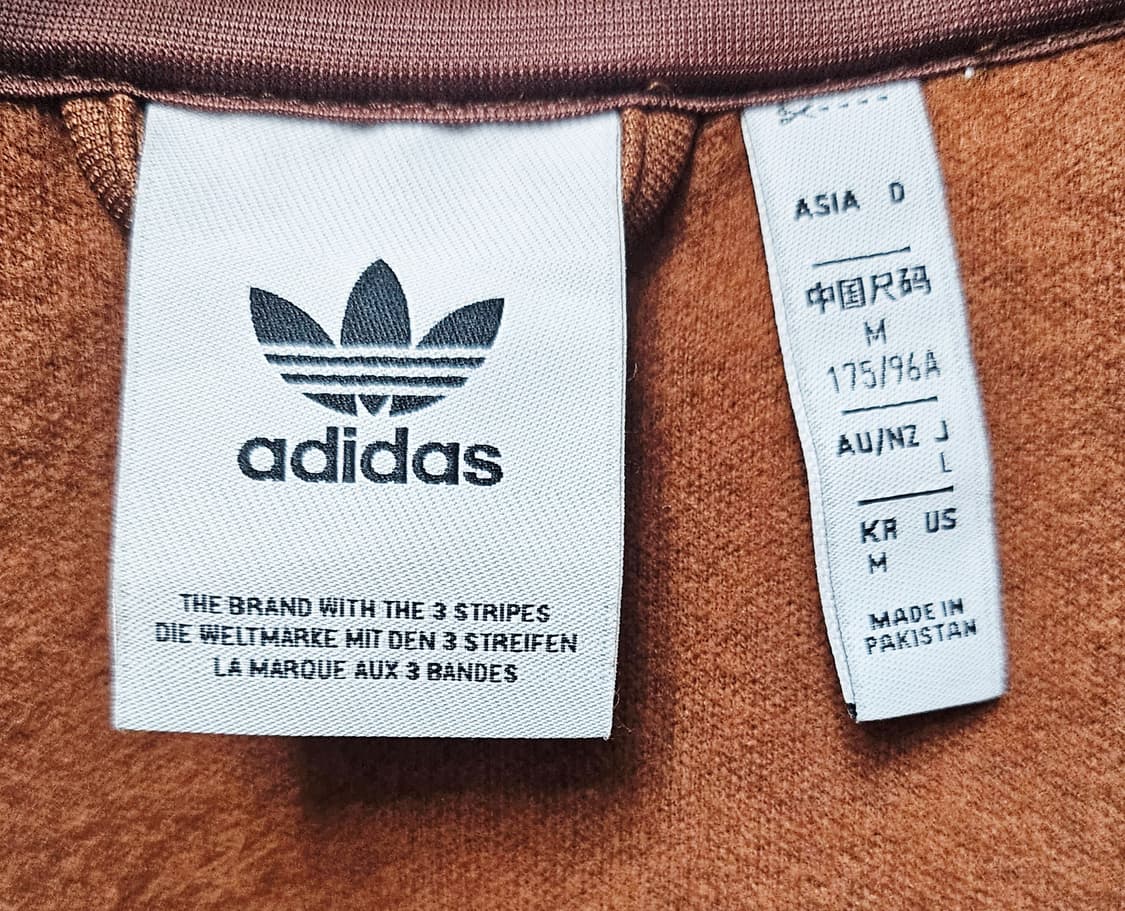 (95~100)M☆초대장급아디다스베켄바우어2중지퍼[화이트브라운]트랙탑져지 상품이미지2