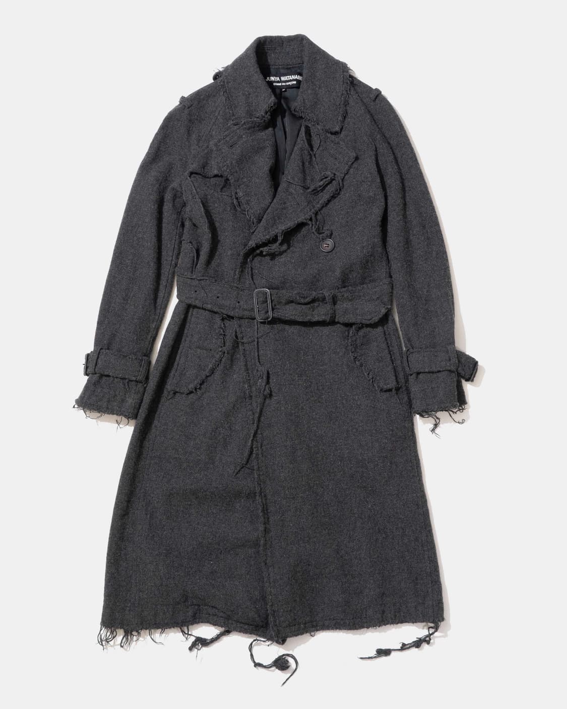 준야와타나베 꼼데가르송 그런지 울 코트 상품이미지1