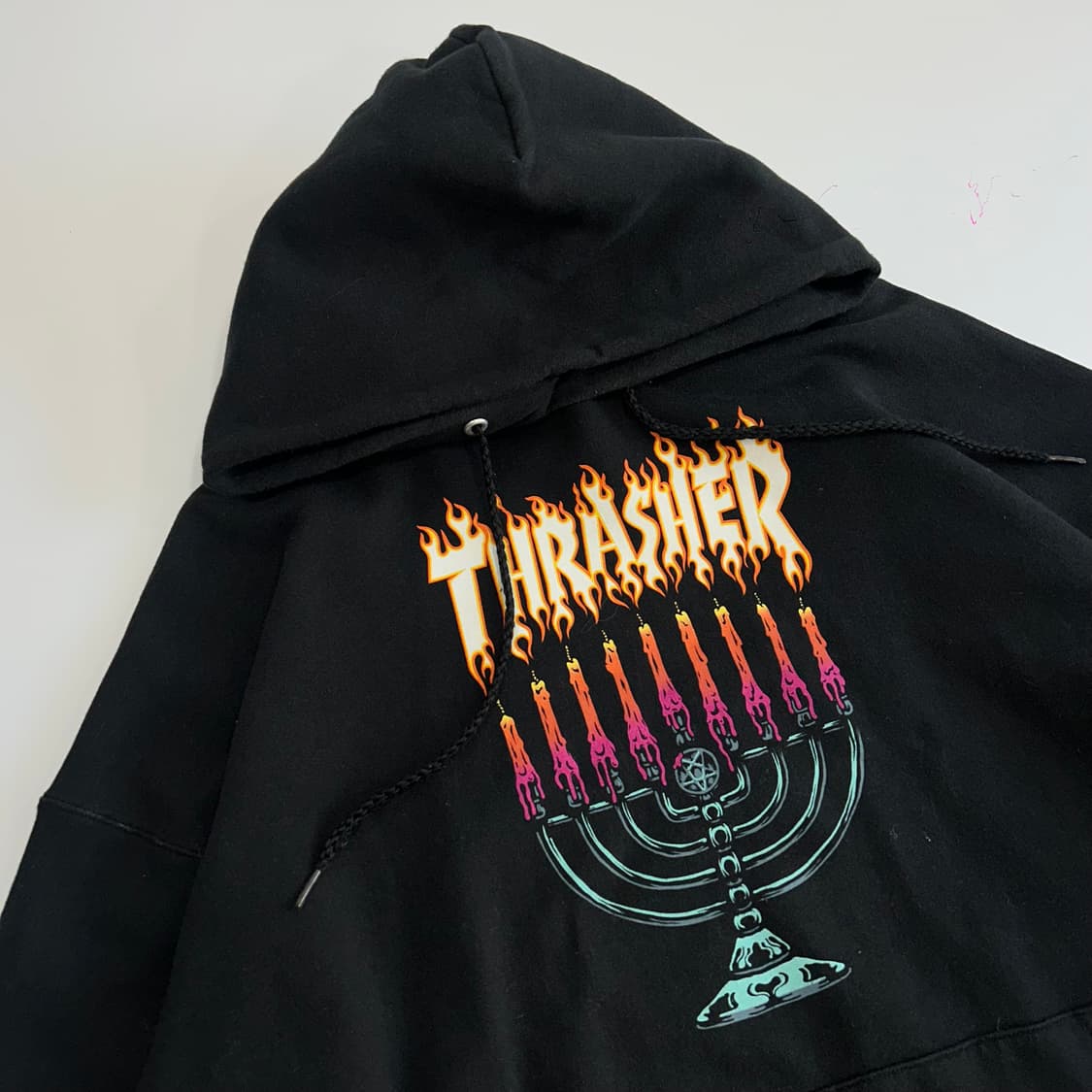 Thrasher 트레져 프린팅 블랙 후드티  상품이미지4