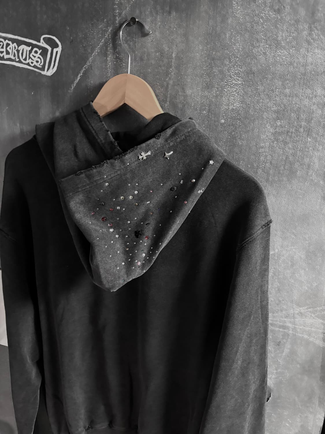 DND4DES Starry Rhinestone Hoodie  (급매) 상품이미지5