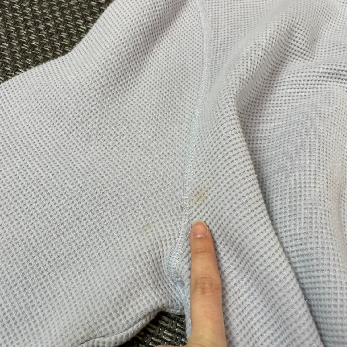 코스 스카이블루 와플 짜임 긴팔 니트 상품이미지5