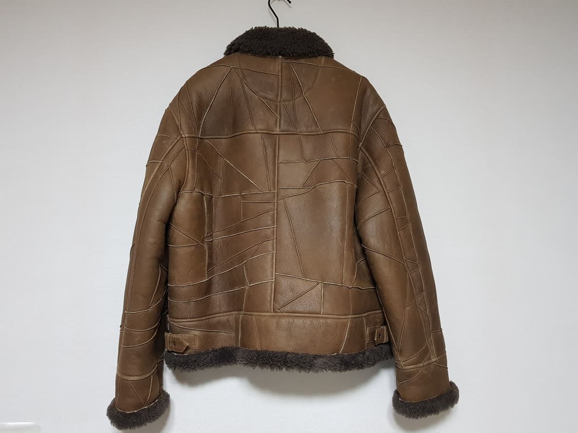 슈프림 패치워크 셰어링 B-3 레더 무스탕 자켓 18FW 상품이미지3