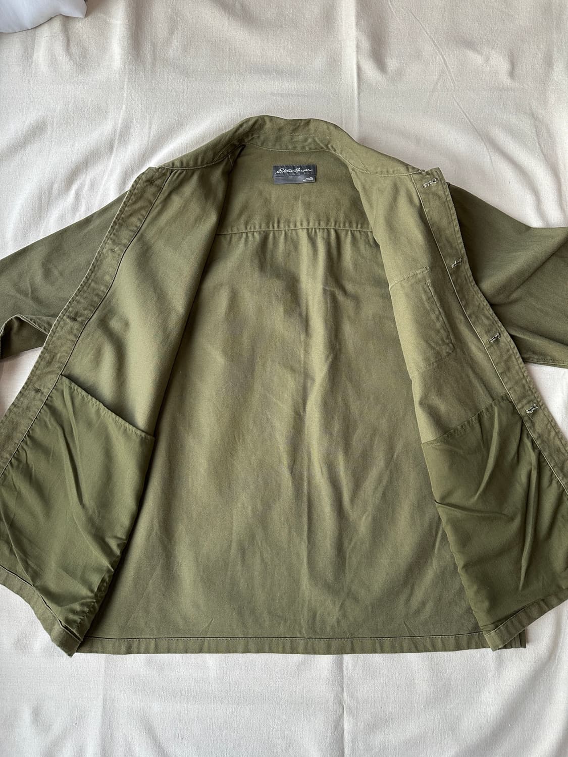 에디바우어 워크셔츠 올리브그린 L 상품이미지7