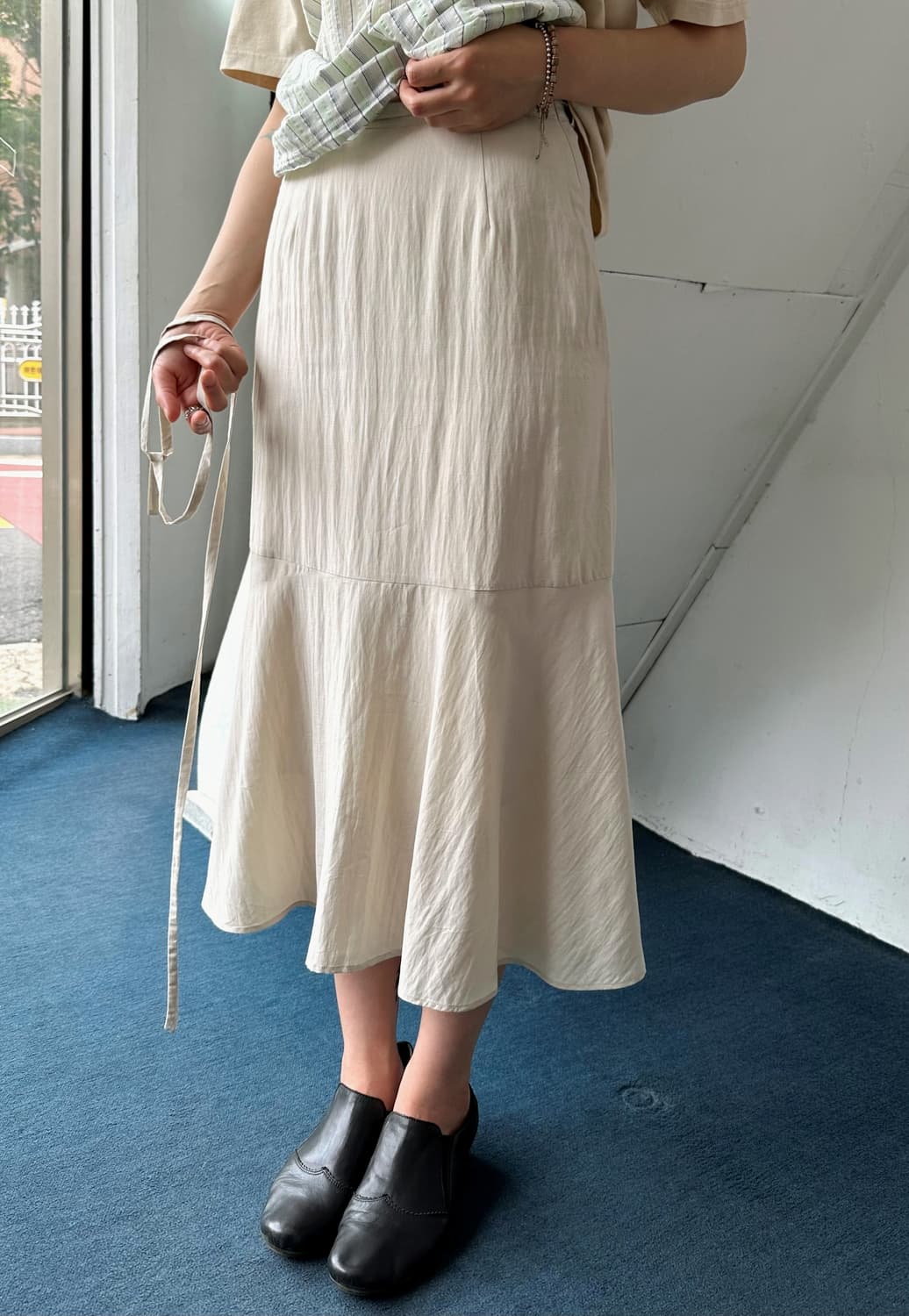 High count rayon poly mermaid skirt 상품이미지7
