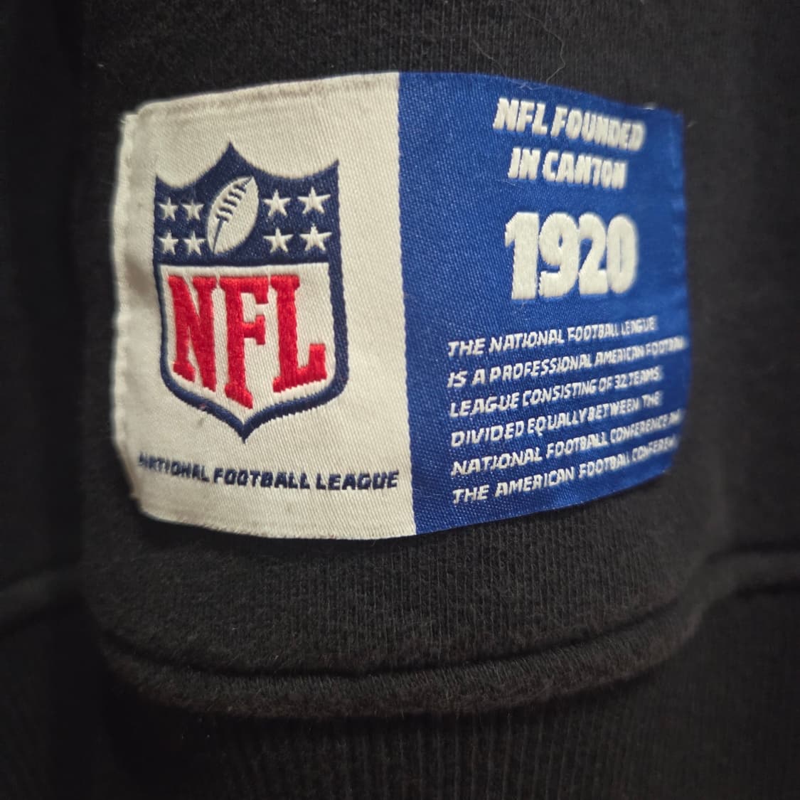 NFL 블랙 후드티 XL 상품이미지6