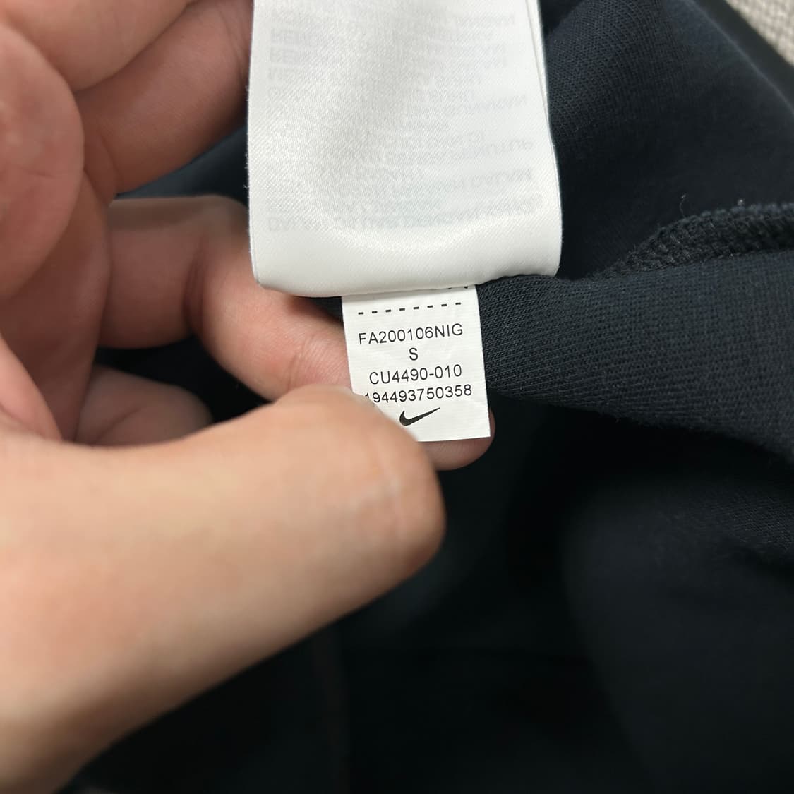 나이키 블랙 테크팩 후드집업(S) 상품이미지4