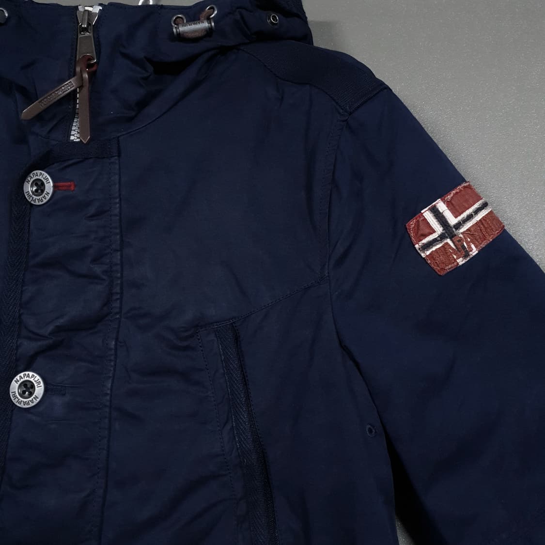 실측 M) 나파피리 헤리티지 윈터 파카 유틸리티 포켓 야상 후드 자켓 상품이미지3