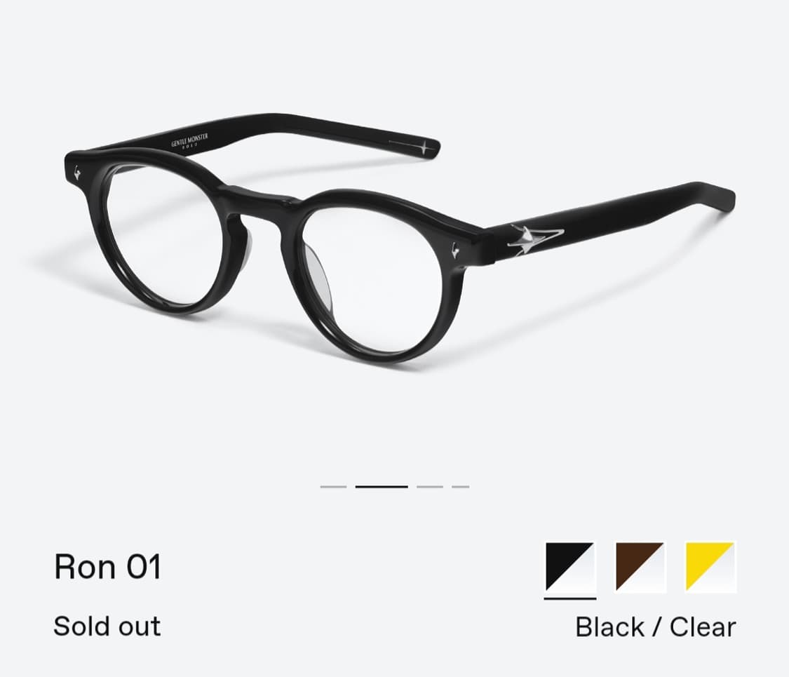 젠틀몬스터 Ron01(블랙) 급처 상품이미지2