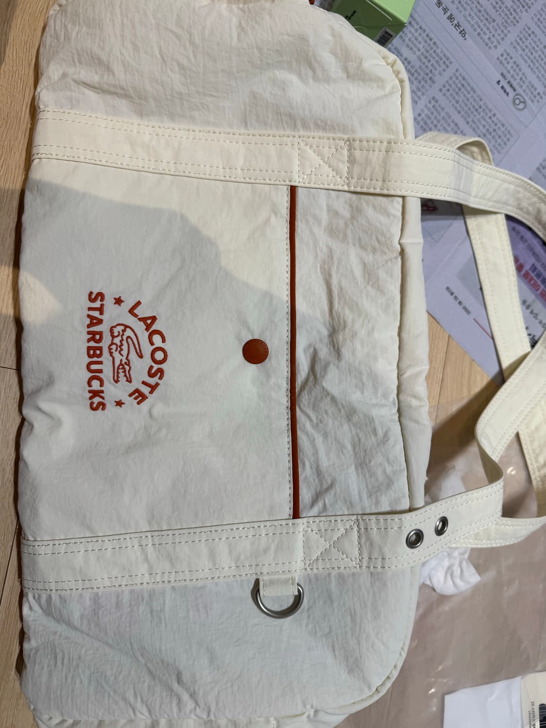 스타벅스 라코스테 아이보리 새상품 상품이미지3