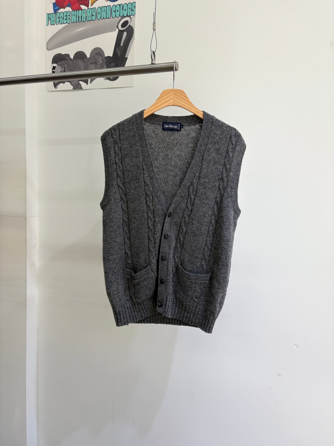 COLORD MESSAGE 니트베스트 상품이미지1