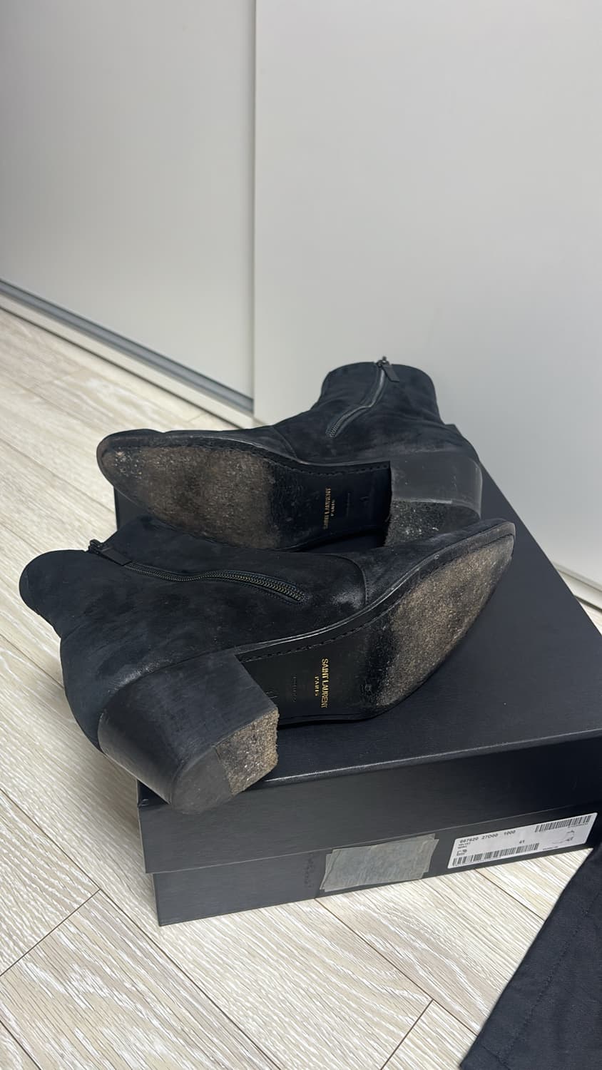 생로랑 바실리아 22fw 스웨이드 60mm 앵클부츠 41사이즈 상품이미지3