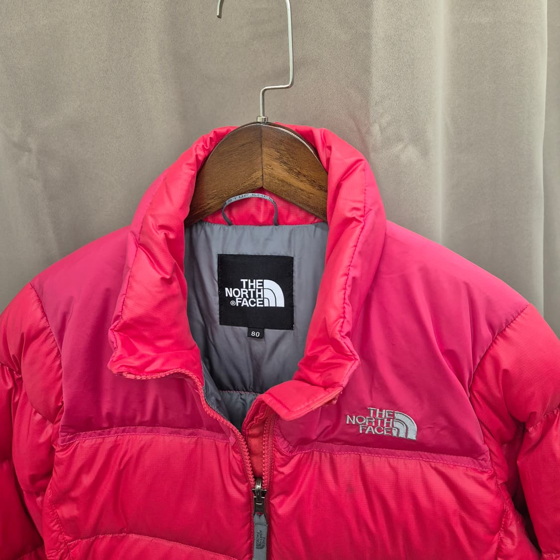 노스페이스 700 눕시 핑크 패딩 80 상품이미지2