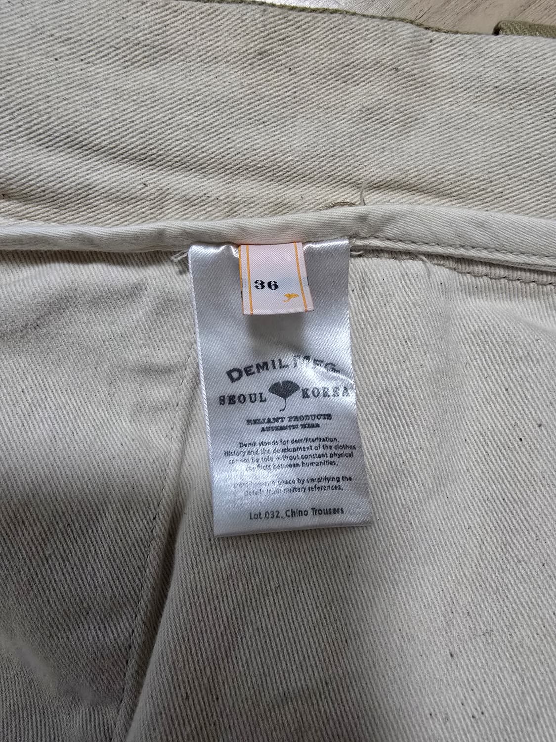 데밀 치노팬츠 36사이즈 상품이미지4