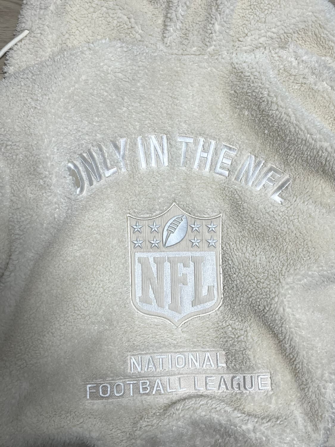 NFL 플리스 후드 자켓 아이보리 상품이미지2