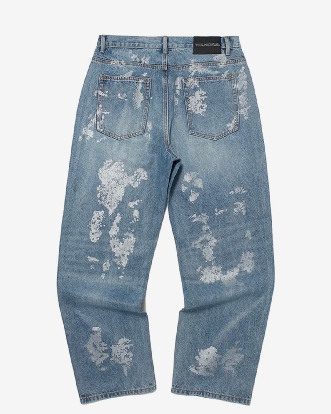 위캔더스 스컬 코팅 데님팬츠 상품이미지2