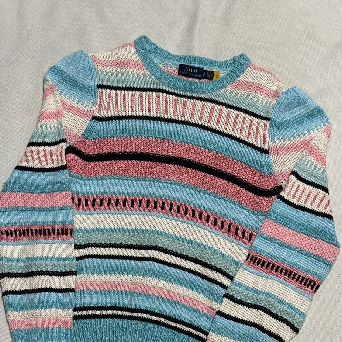 S 폴로랄프로렌 신형 스트라이프 코튼 니트 상품이미지1