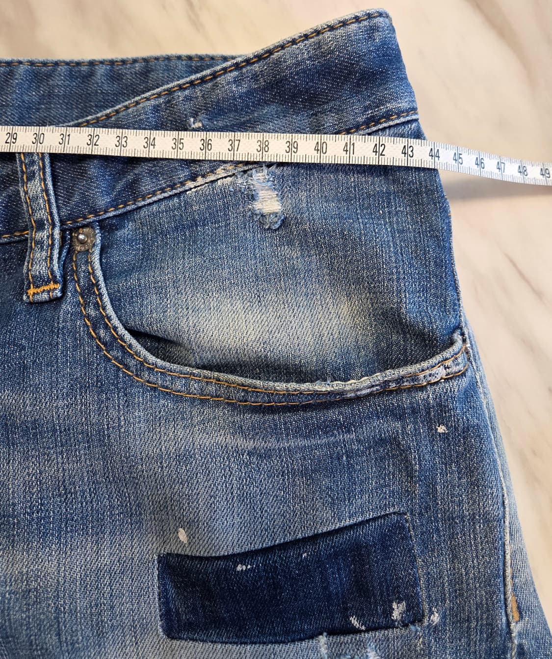 디스퀘어드 패치워크 데님 팬츠 상품이미지9