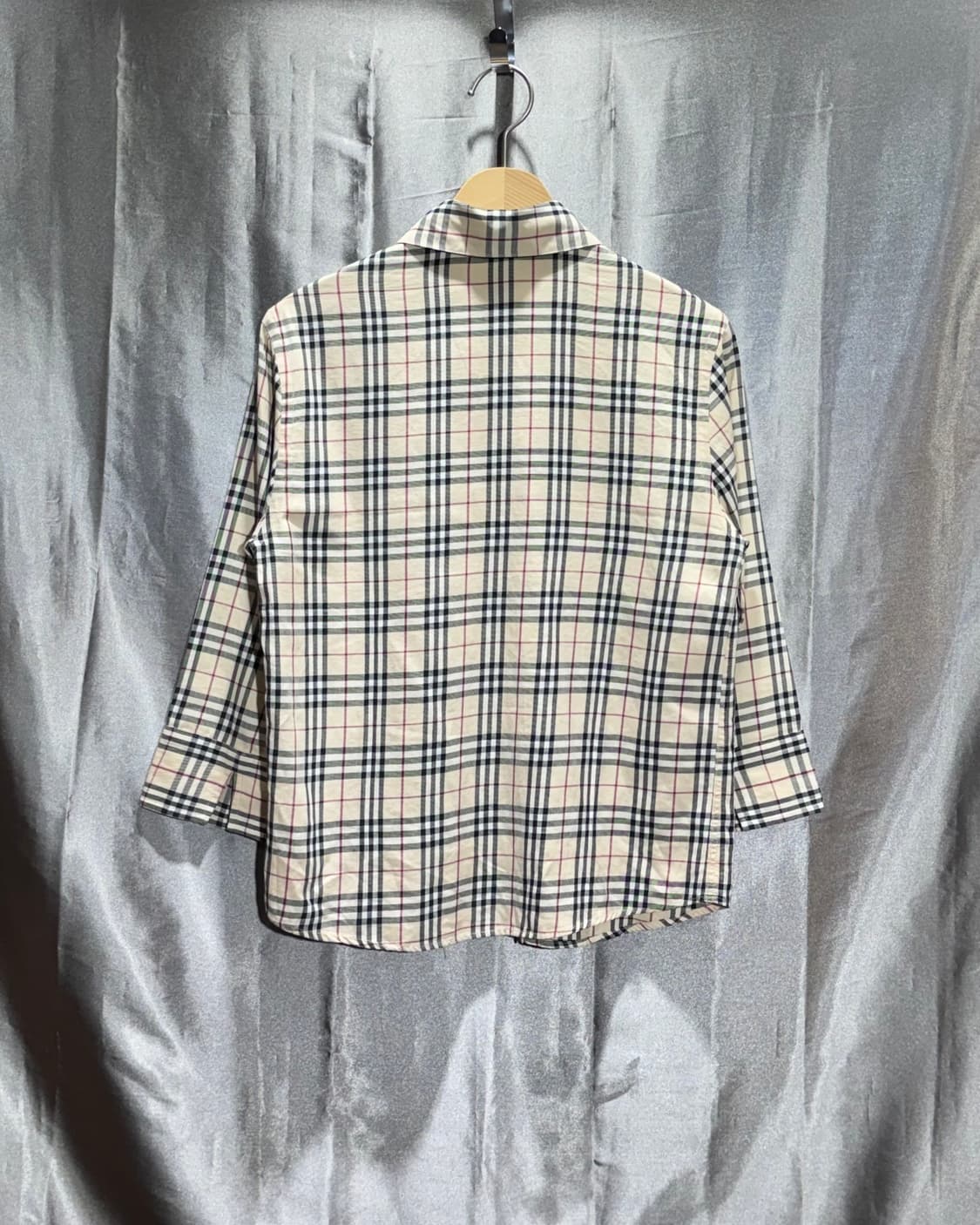 S 버버리 우먼스 노바체크 스크레치 코튼 셔츠  상품이미지3