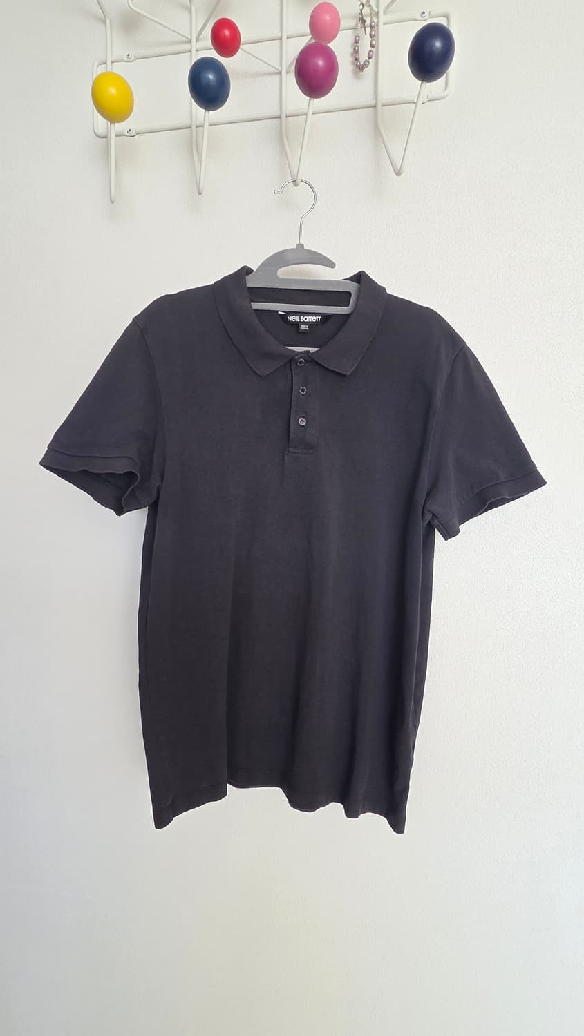 닐바렛 블랙 폴로티 L 상품이미지1