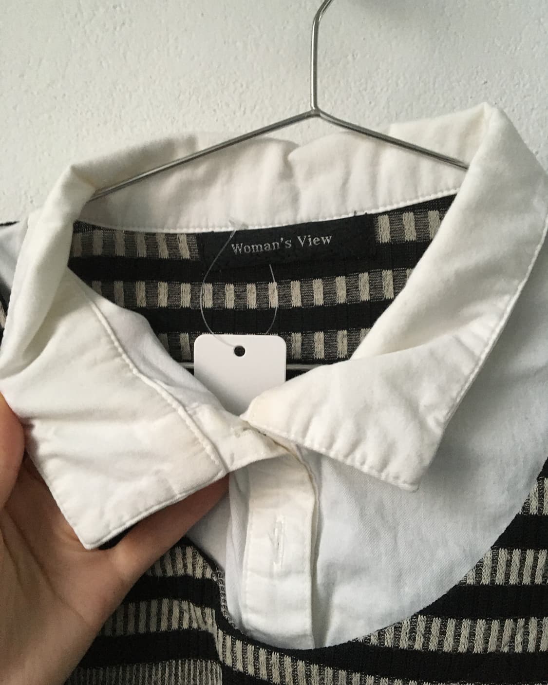 Shirt layered stripe pattern knit 상품이미지4