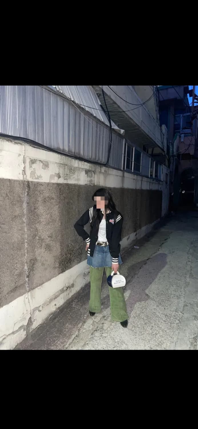 빈티지 플리츠 데님 스커트 상품이미지4