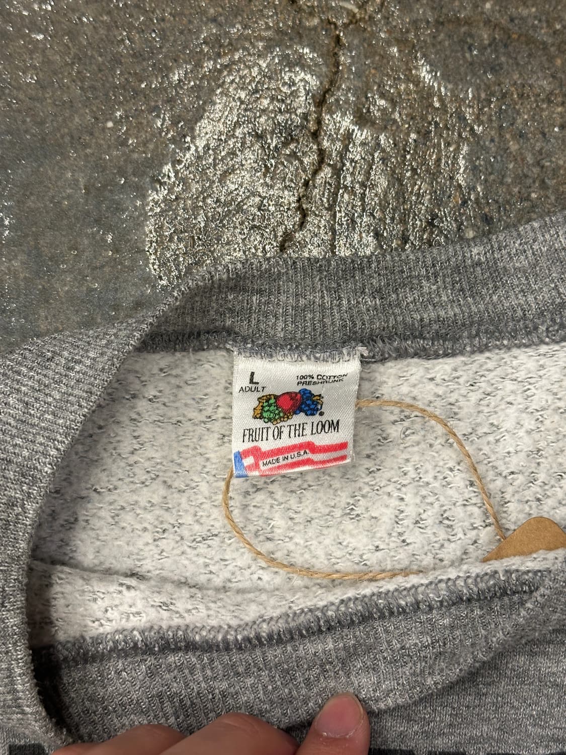 90s USA 프룻오브더룸 맨투맨 스웻셔츠 L 상품이미지4