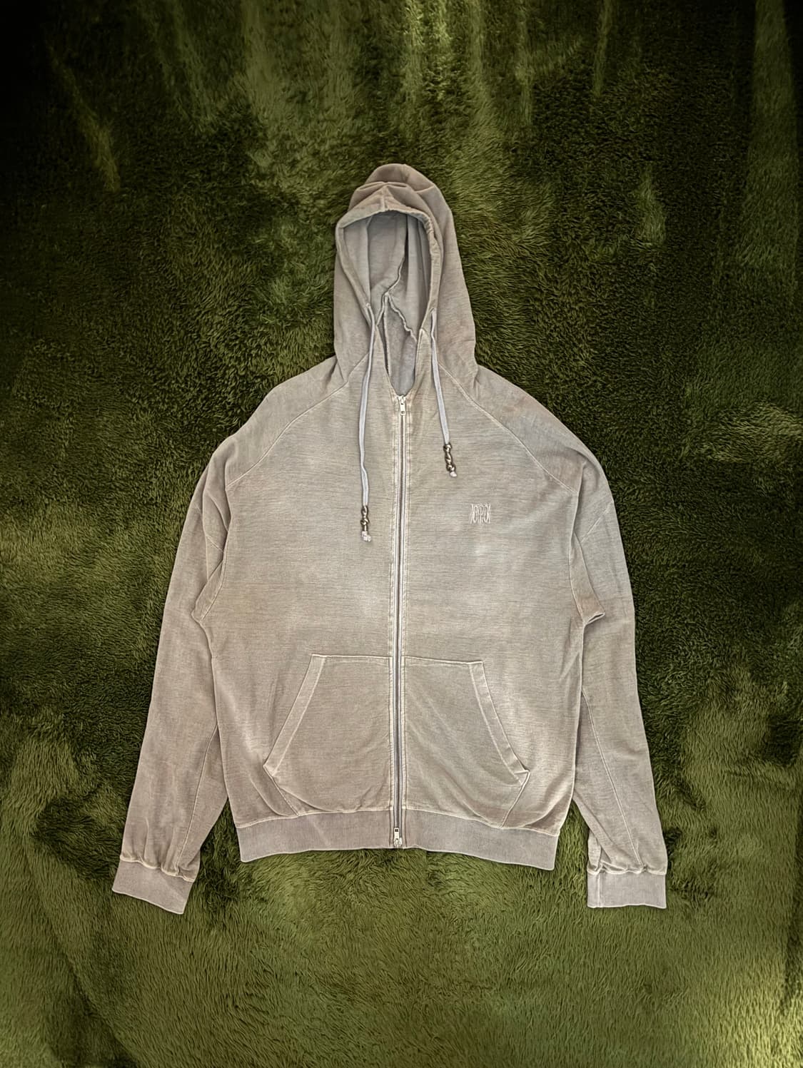 [XL] 코스트퍼킬로 라이트 웨이트 블리치드 후드집업 그레이 상품이미지1