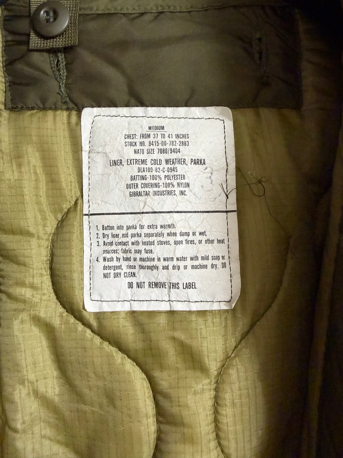 [M] M65 개파카 오리지널 og 상품이미지4