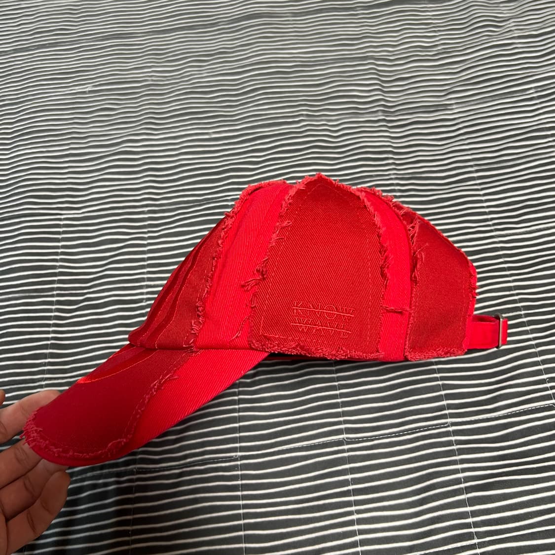 인세인개러지 X 노우웨이브 그런지 볼캡 레드 상품이미지3