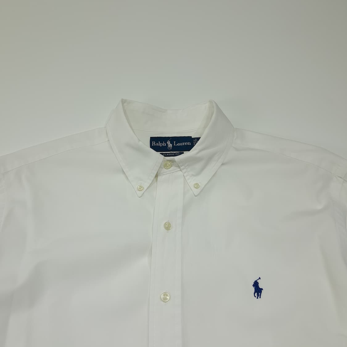 CL444 XL 폴로 00s 코튼 버튼다운 화이트 셔츠 남방 상품이미지2