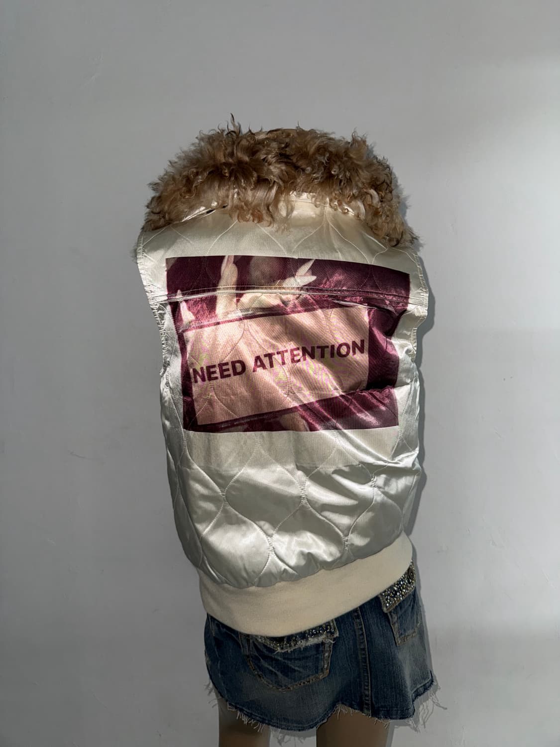 랄프로렌 프린팅 양 퍼카라 패디드 베스트 상품이미지4