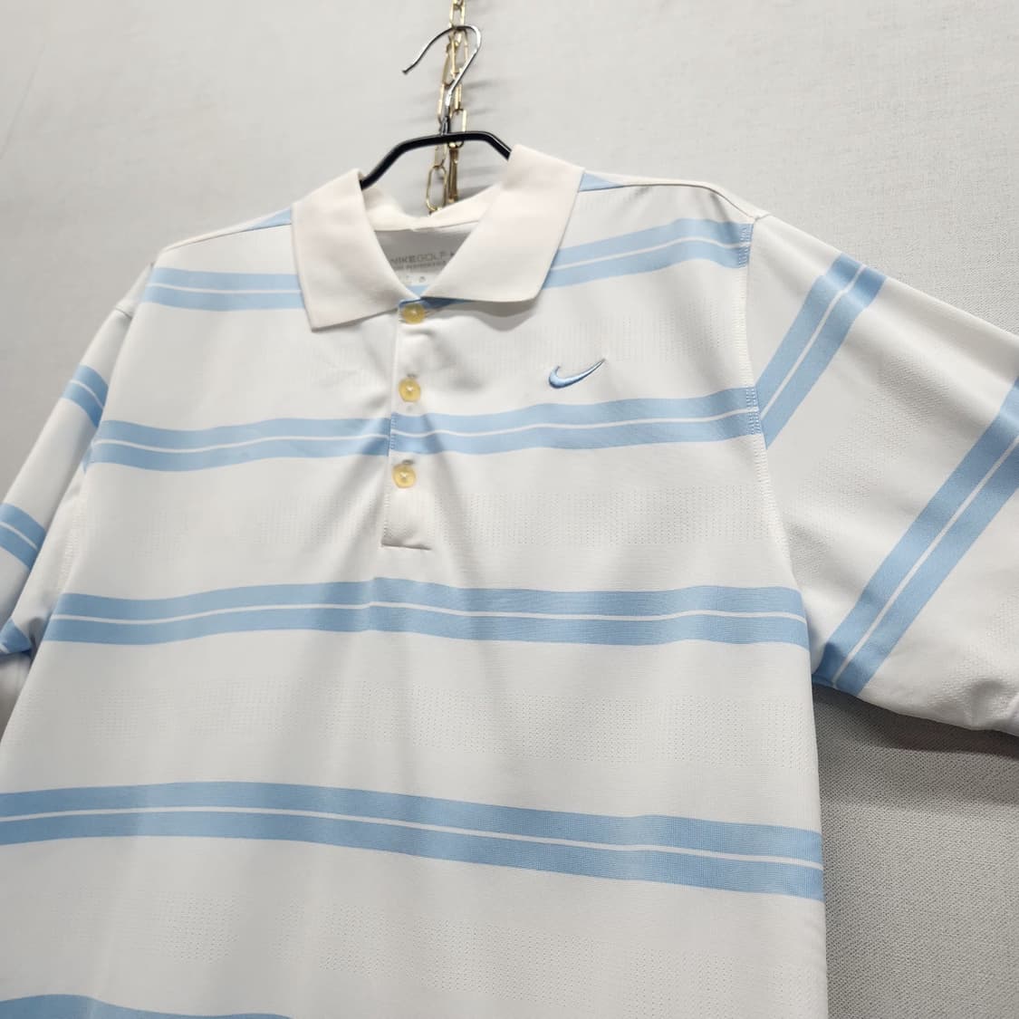 나이키 골프 드라이핏 스트라이프 기능성 반팔카라 XL(L) 상품이미지3